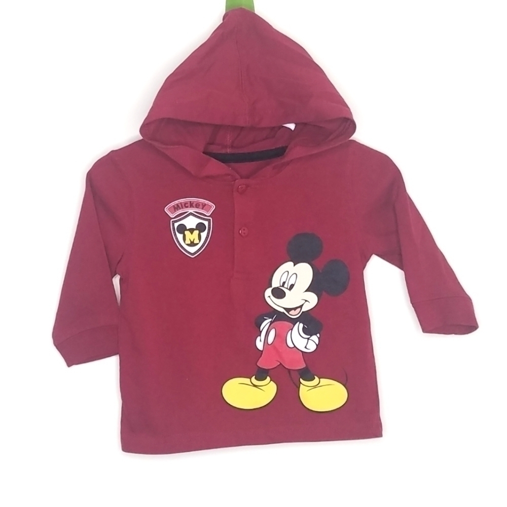 Disney Mickey Mouse Pullover Hoodie Shirt 3-6m